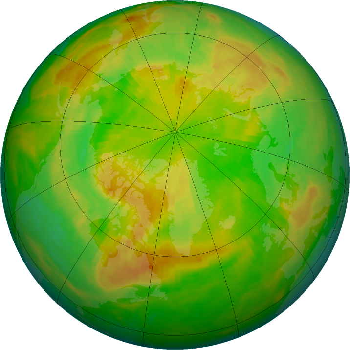 Arctic ozone map for 02 June 1986